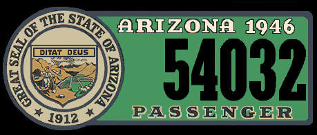 (image for) 1946 Arizona Registration/Inspection Sticker